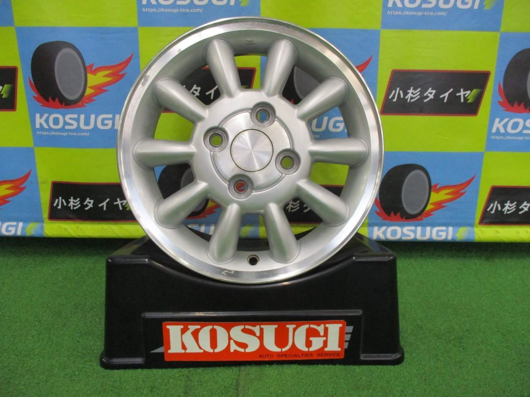 スズキ HE21S ラパン純正 4J-13 4H100 45 ラパン ワゴンR スペーシアなど ホイール 4本 Y48 大和店
