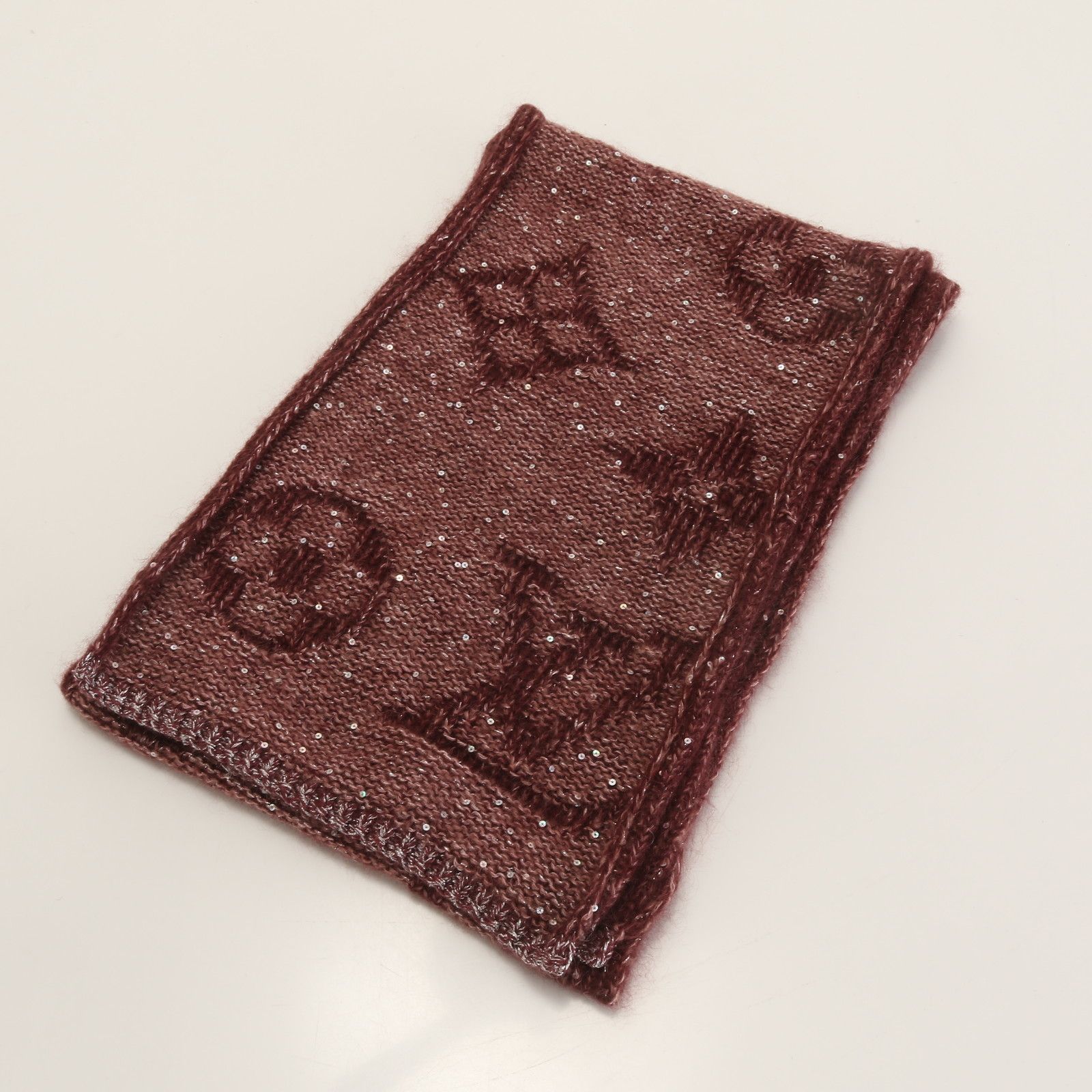 極美品 ヴィトン モノグラム エシャルプ リバーシブル マフラー モヘヤ  