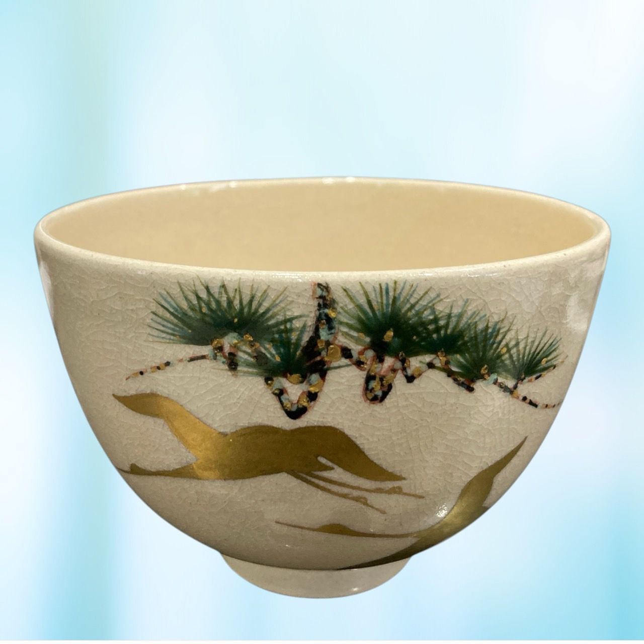 242『鈴之画 抹茶茶碗 共箱』/美術品 骨董品 古美術 antique