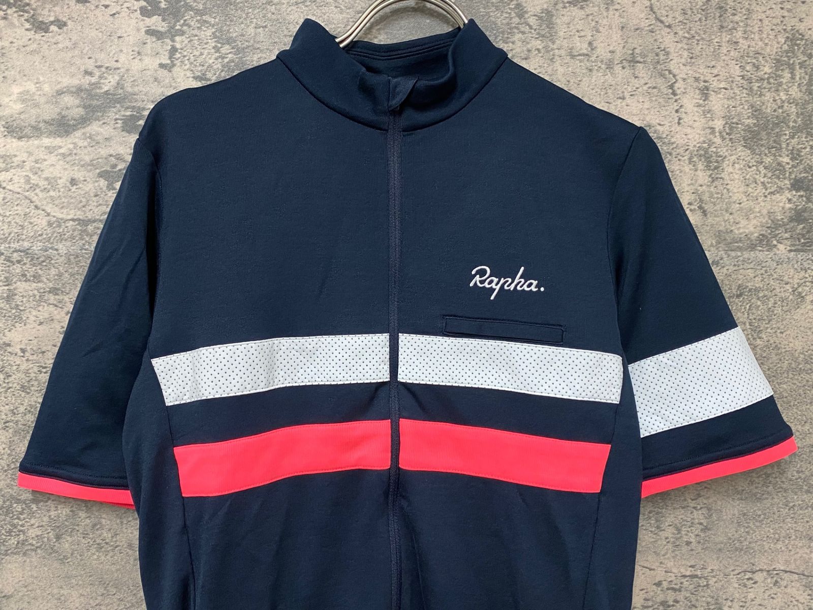 JD413 ラファ Rapha メンズブルべジャージ MEN'S BREVET JERSEY 紺 S