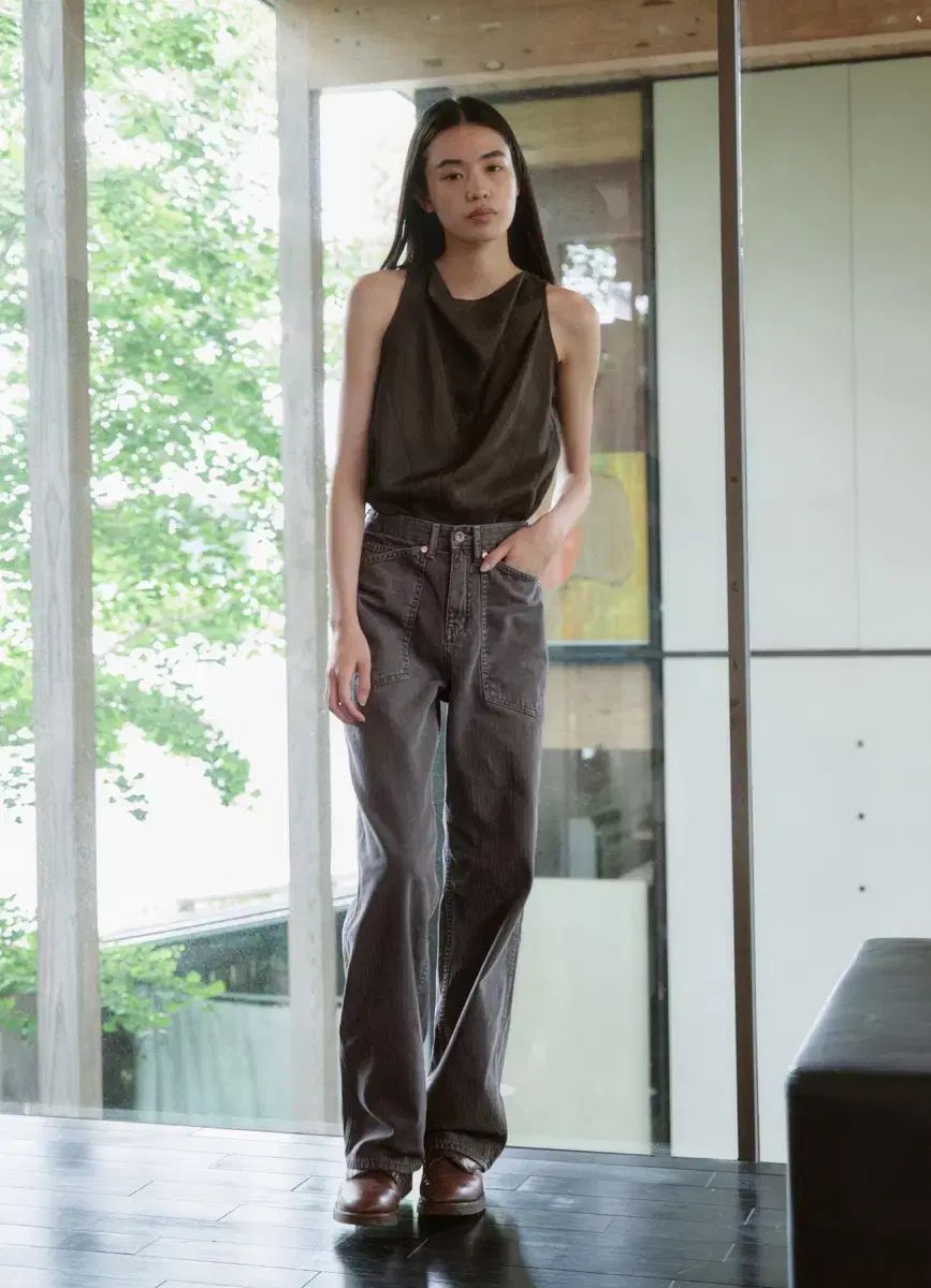 Kashiko(カシコ) kashiko Layered Strap Pants Black S Kashiko