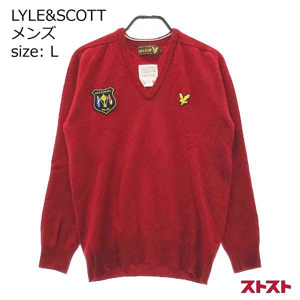 LYLE&SCOTT ライル アンド スコット ニット セーター ワッペン レッド系 L ［240001848750］ - メルカリ