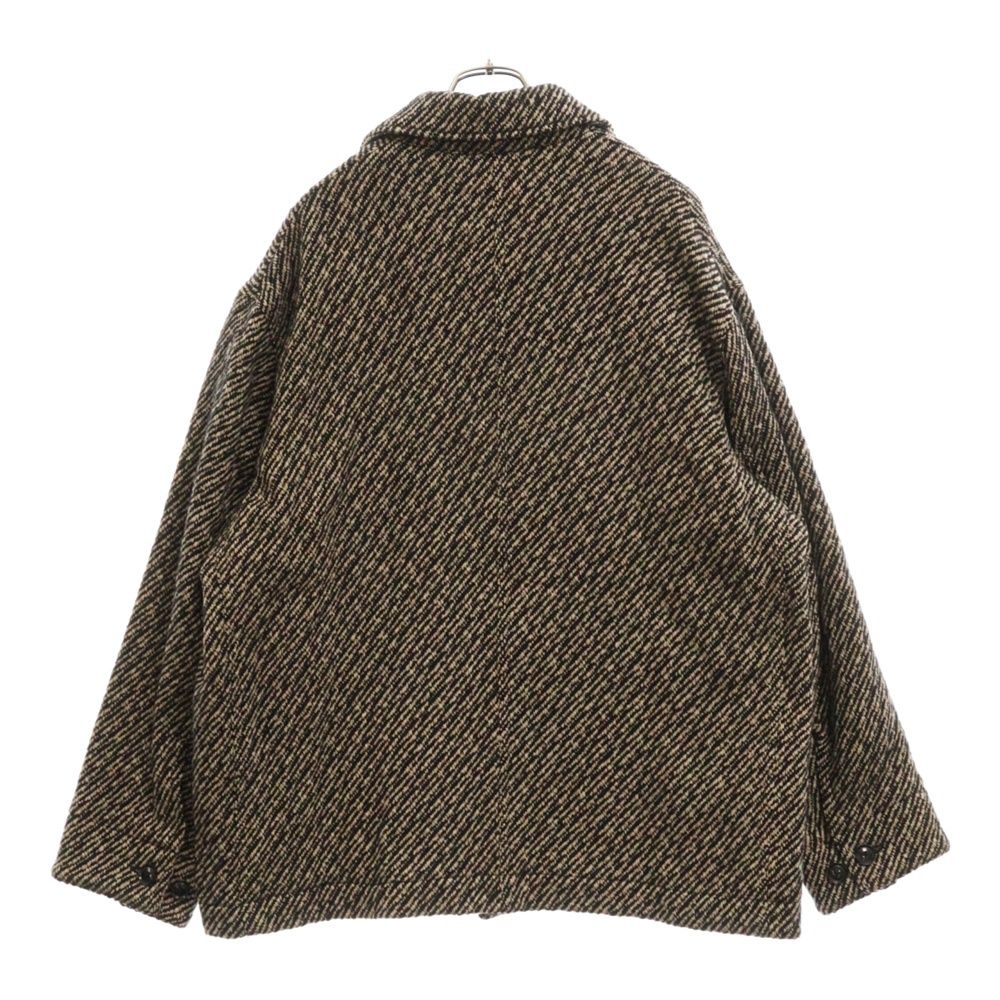 ヨーク YOKE ジャケット 23AW YK23FW0513B WOOL NEP TWEED COVERALL JACKET ウール ネップ ツイード カバーオール ジャケット ベージュ系 ブラック系 2(S)【新古品】【未使用】【中古】 YOKE (ヨーク) 23AW WOOL NEP TWEED COVERALL JACKET ウール ネップ
