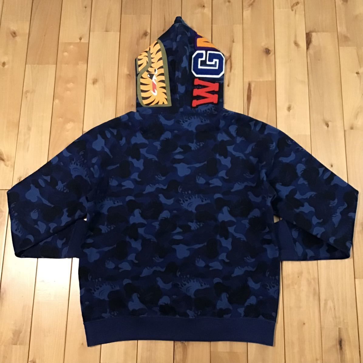 Fire camo シャーク パーカー shark full zip hoodie a bathing ape ...