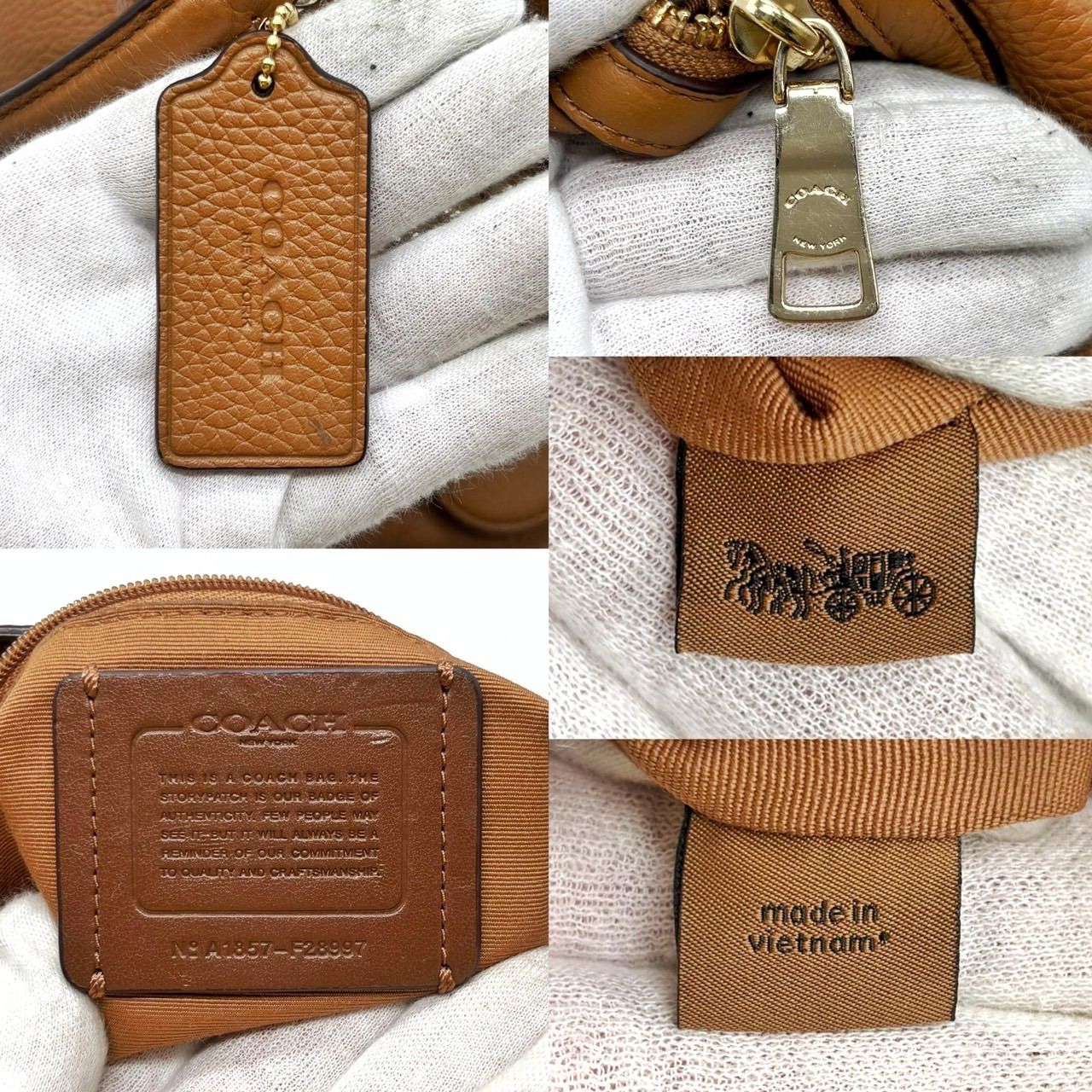 【美品】コーチ　トートバッグ　ゴールド馬車金具　　チャーム　肩掛け　レザー　上品 ✨良品✨ COACH コーチ トートバッグ ハンドバッグ ホーボー