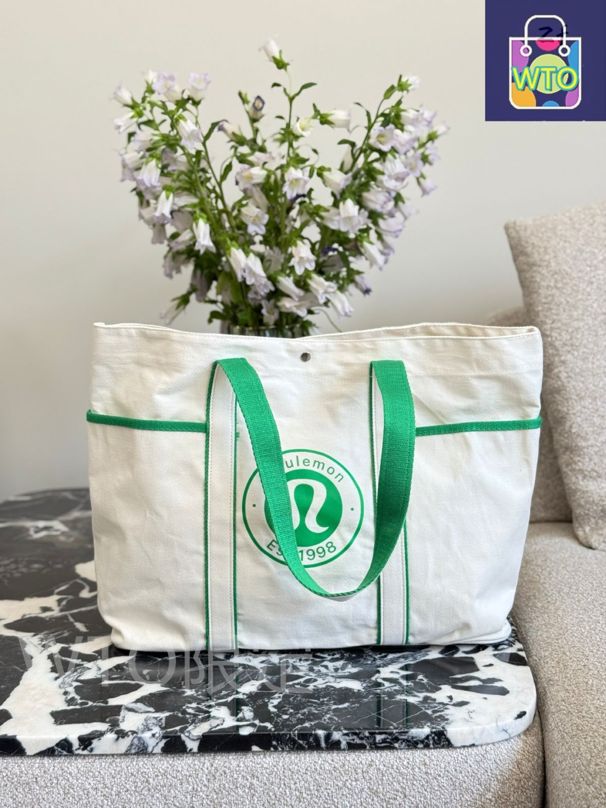 今日特価】lululemon Daily Unisex Canvas Tote Bag with Multi