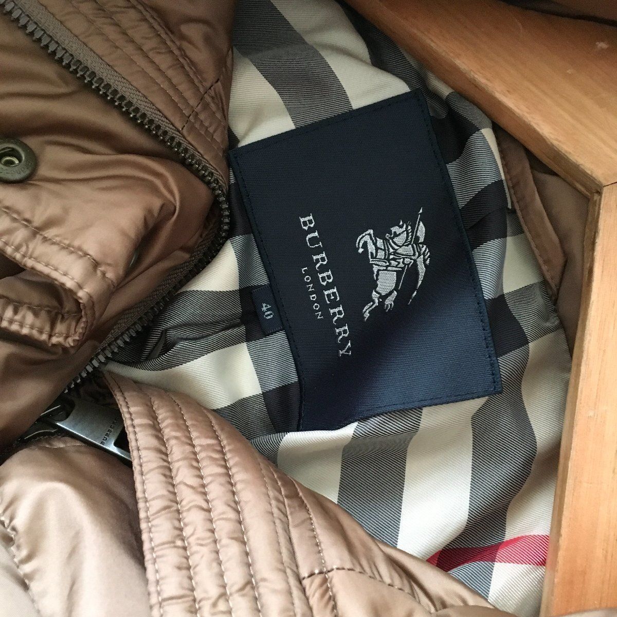 美品 BURBERRY LONDON バーバリーロンドン 高級 ファー ロング ダウン 