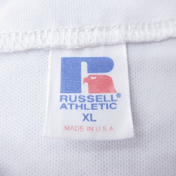 XL/古着 ラッセル 半袖 ベースボール シャツ メンズ 00s MLB