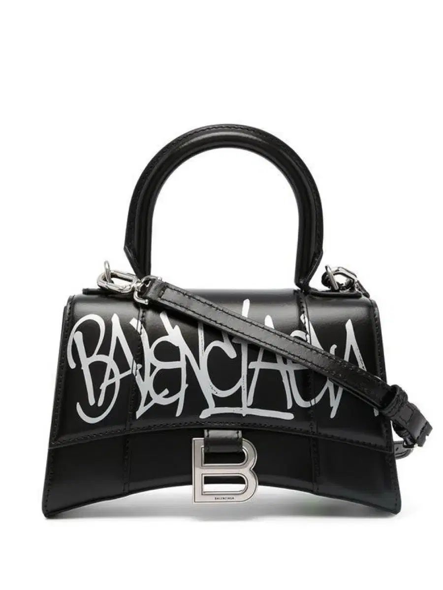 BALENCIAGA バレンシアガ アワーグラス ロゴ クロスバッグ ブラック xs