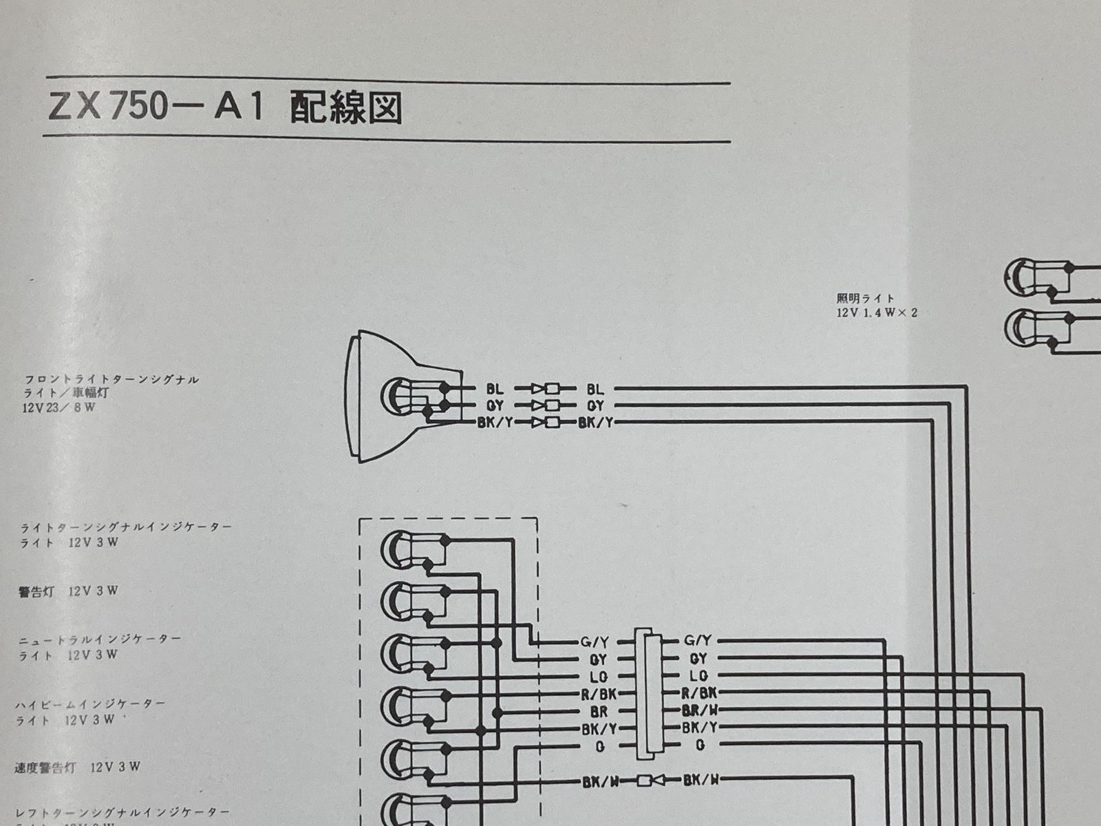 Z750FX-II Z750LTD Z750FX-III Z750GP-Special GPZ750 サービスマニュアル 3版 配線図 カワサキ 正規  バイク 整備書 Z750-E2 H2 L1 V1 ZX750-A1:22289765