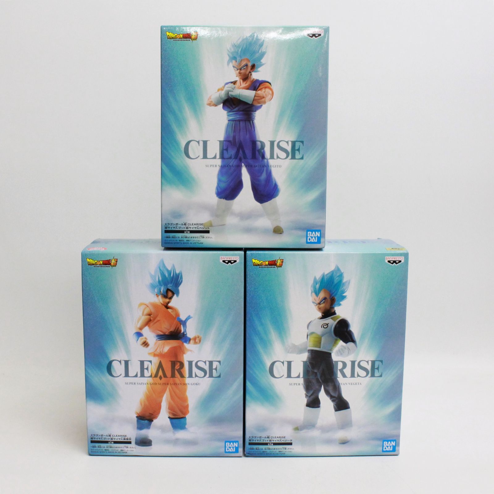 ☆117 ドラゴンボール フィギュア CLEARISE 孫悟空 ベジータ ベジット