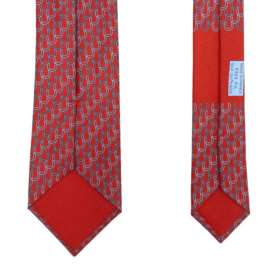 新品】エルメス HERMES ネクタイ シルクツイルタイ7cm《ジュ・デュ 