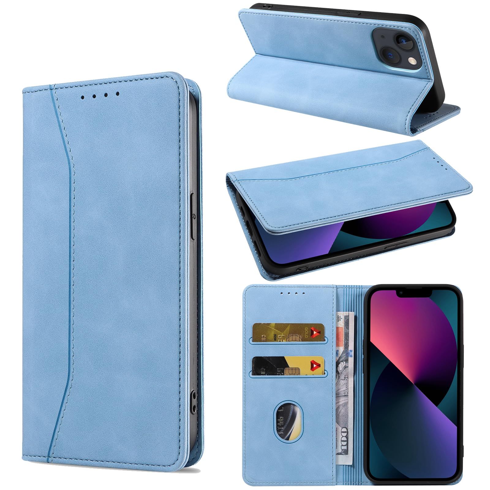 新品⭐️iPhone14Pro スマホケース 6.1インチ ブルー 手帳型 Amazon.co.jp: iPhone 14 Pro ケース 手帳型 iPhone14 プロ 手帳