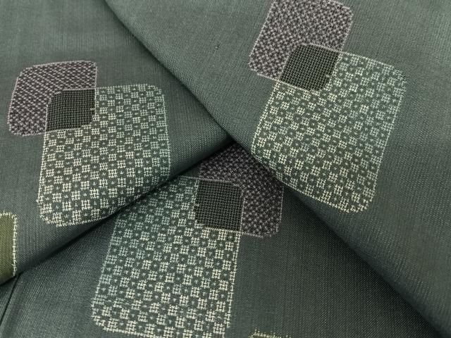 平和屋着物○本場大島紬 9マルキ 地空 色紙重ね文 正絹 逸品 未使用  