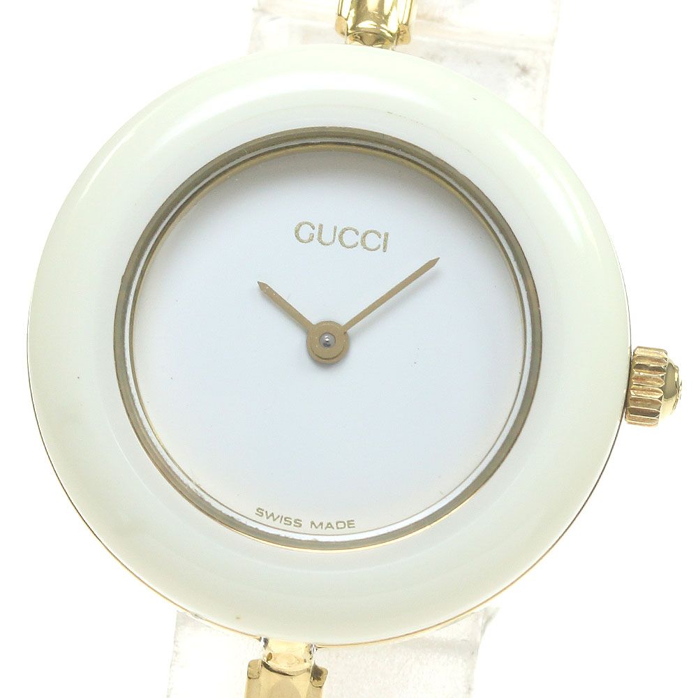 グッチ GUCCI 11/12.2 チェンジベゼル クォーツ レディース内箱