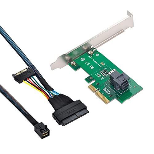 【人気商品】NVME SFF-8639 U2 PCIe U.2 カードアダプター SSD SFF-8643 → ケーブル 4.0 3.0 メインボードSSD用 PCI-E NFHK
