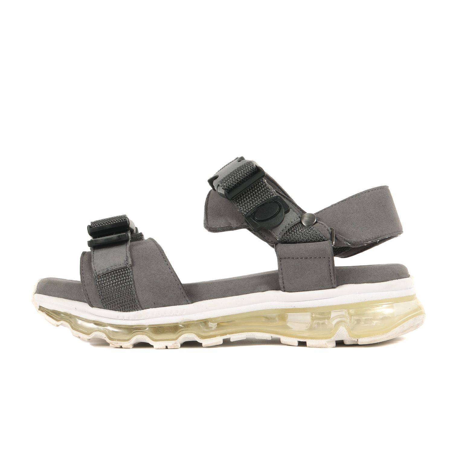 Name. ネーム サイズ:25 Tomo&Co クッション エアソール スポーツ サンダル AIR SOLE SANDAL TM-NAME-0008 グレー ホワイト コラボ シューズ【メンズ】