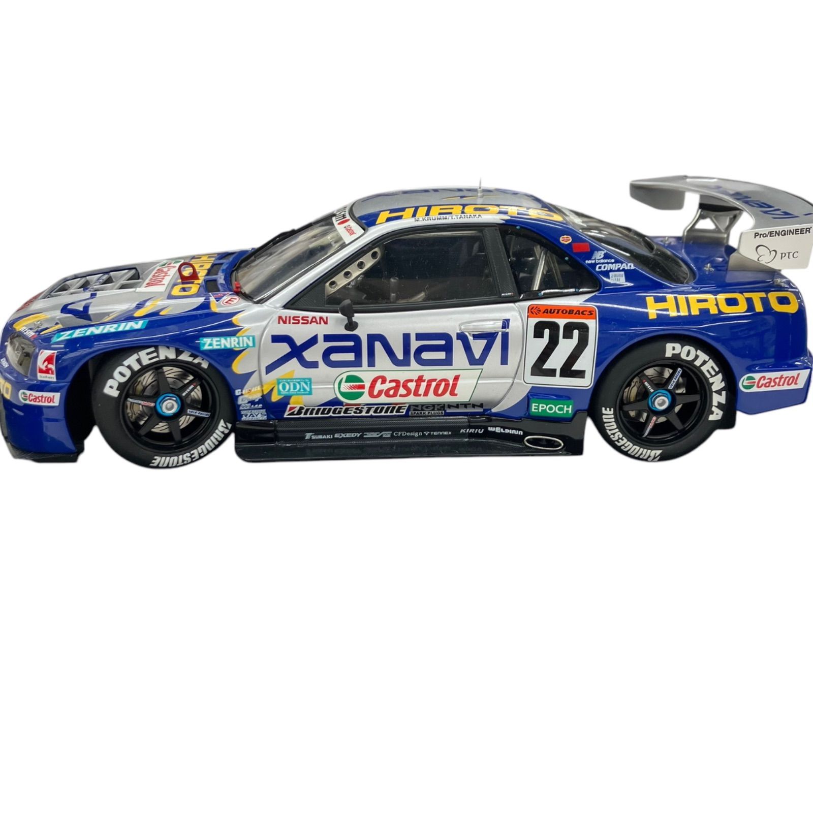 未展示品 オートアート 1/18 XANAVI HIROTO GTR (R34) AUTOart - 未展示品 オートアート 1/18 XANAVI HIROTO GTR (R34