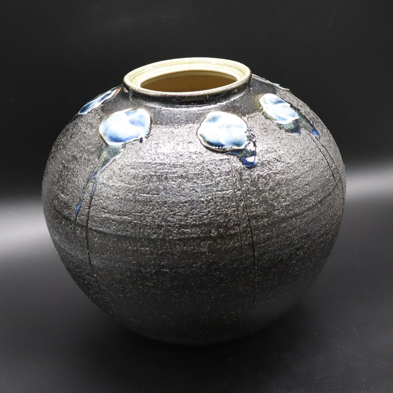 信楽焼 花瓶 今井紫峯作