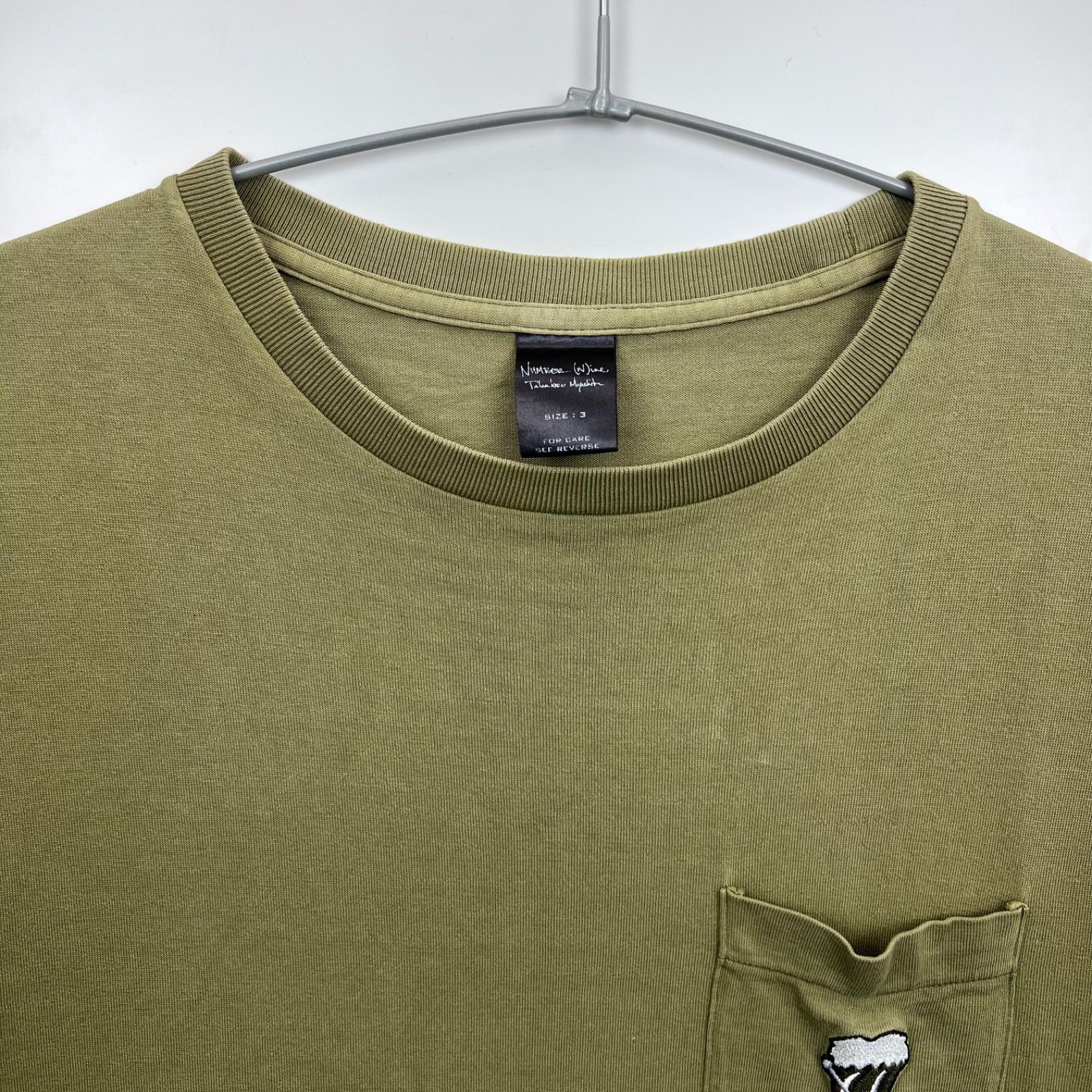 number(n)ine 03ss rolling stones tan pocket tee ナンバーナイン 