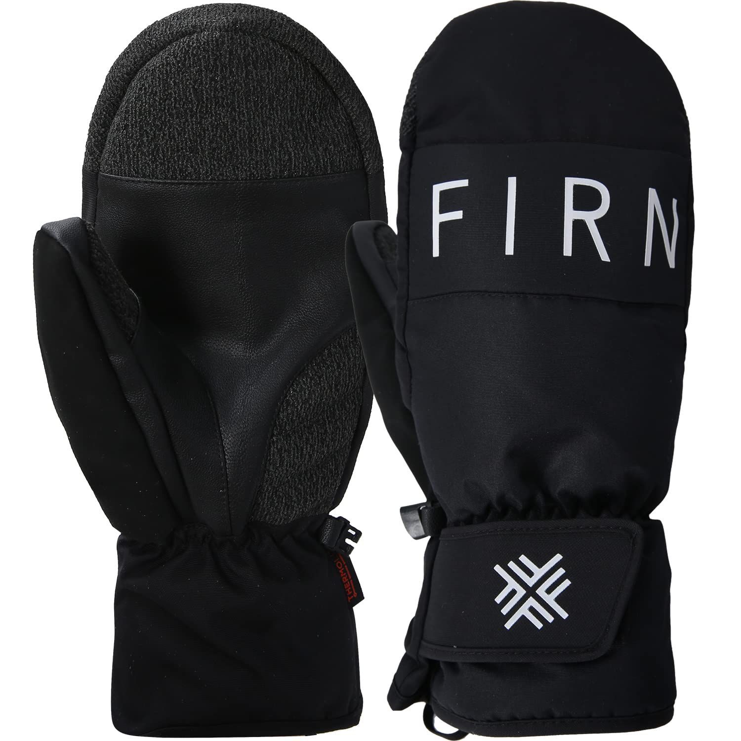 L_ブラック FIRN(フィルン) グローブ スノーボード ミトン