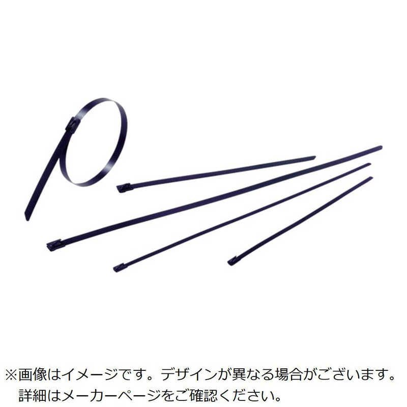 ABB TY-MET ポリエステルコーティング316ステンレススチールタイ ボールロックタイプ 幅4.6 X長さ150 mm 100本入り YLS 4.6150 BC