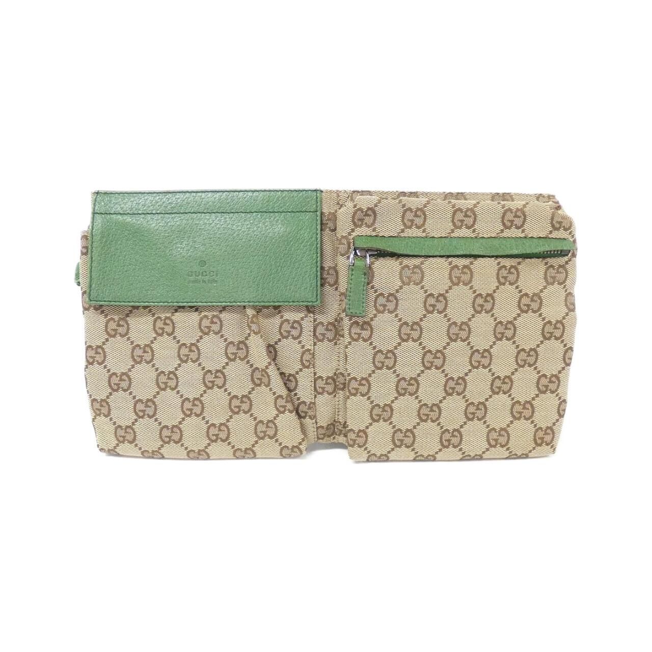 GUCCI グッチ 28566 GG柄 ボディバッグ レザー GG柄 デニム キャンバス 