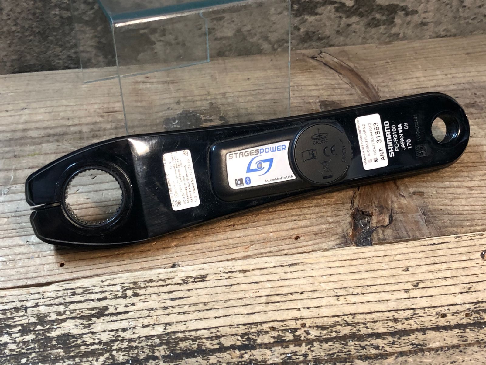 JN053 ステージス STAGES POWER SPM2 パワーメーター SHIMANO DURA-ACE FC-R9100 左 クランクアーム 動作 済 リコール検査済