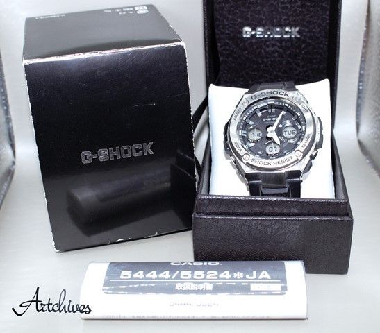 『VRW-298』☆時計☆CASIO (カシオ)☆GST-W110☆G-SHOCK BK文字盤 タフソーラー メンズ 腕時計 ☆稼動品☆