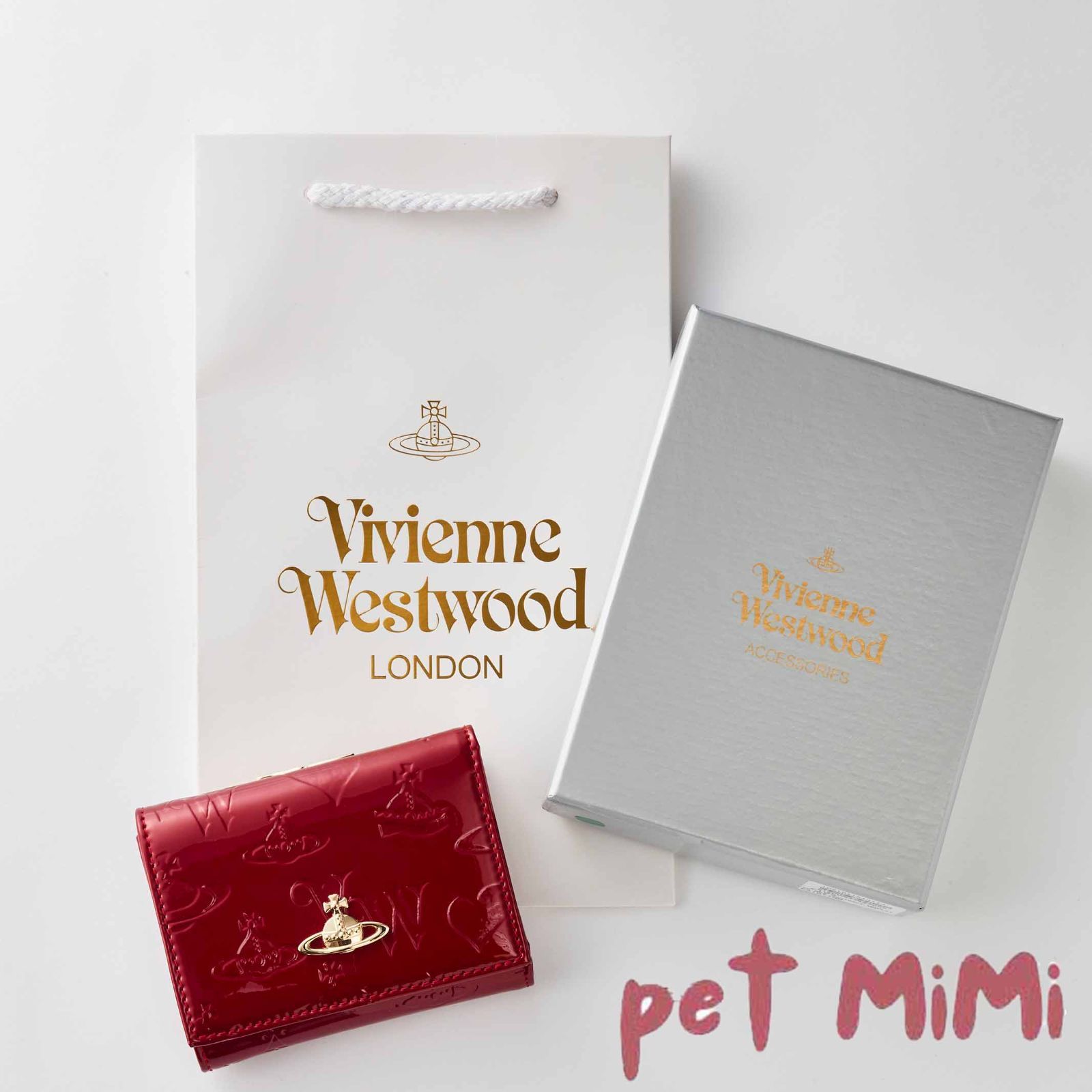 Vivienne Westwood ヴィヴィアンウエストウッド 三つ折り財布 エナメル