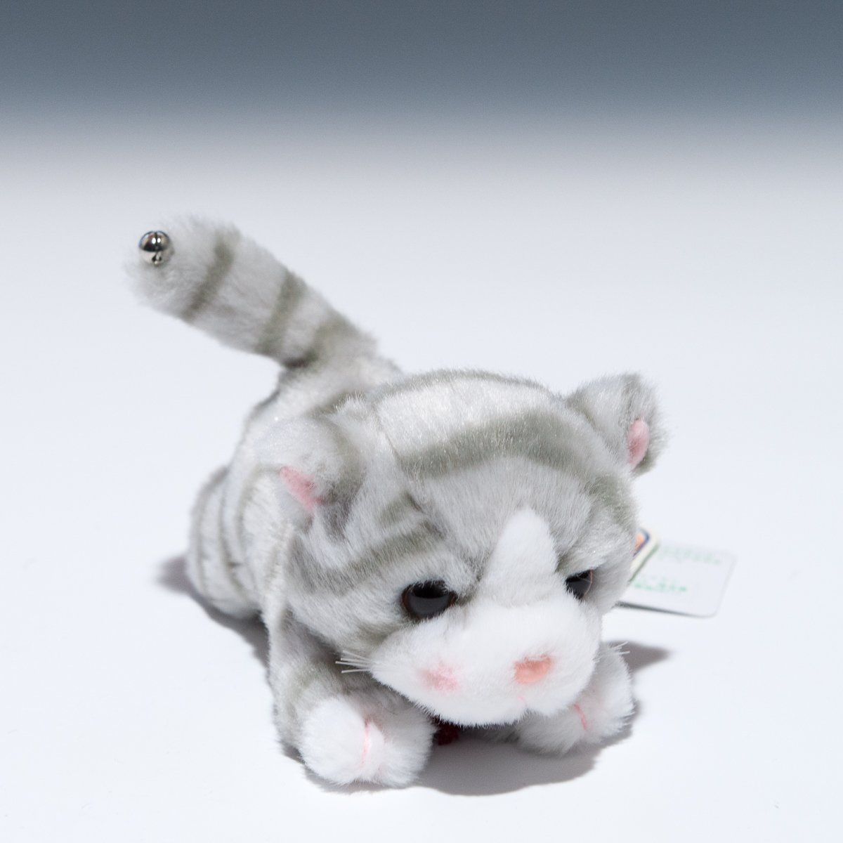 【在庫処分】たけのこ シェリー這い ネコグレー ぬいぐるみ 58846