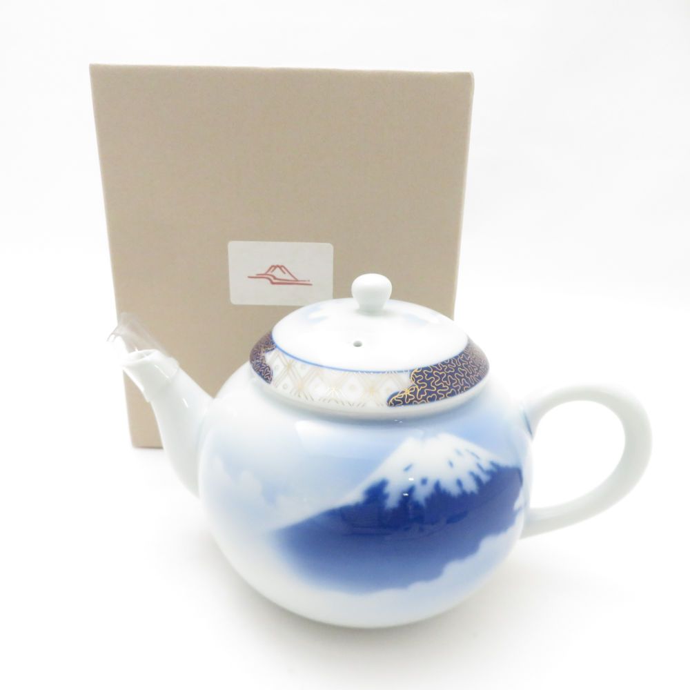 福助　陶磁器 昭峰窯 福助（大）高さ16センチ/座布団付き【商売繁盛/開店祝い