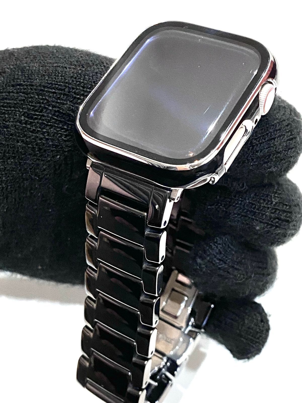 BS☆アップルウォッチバンド セラミックベルト Apple Watch カバー 