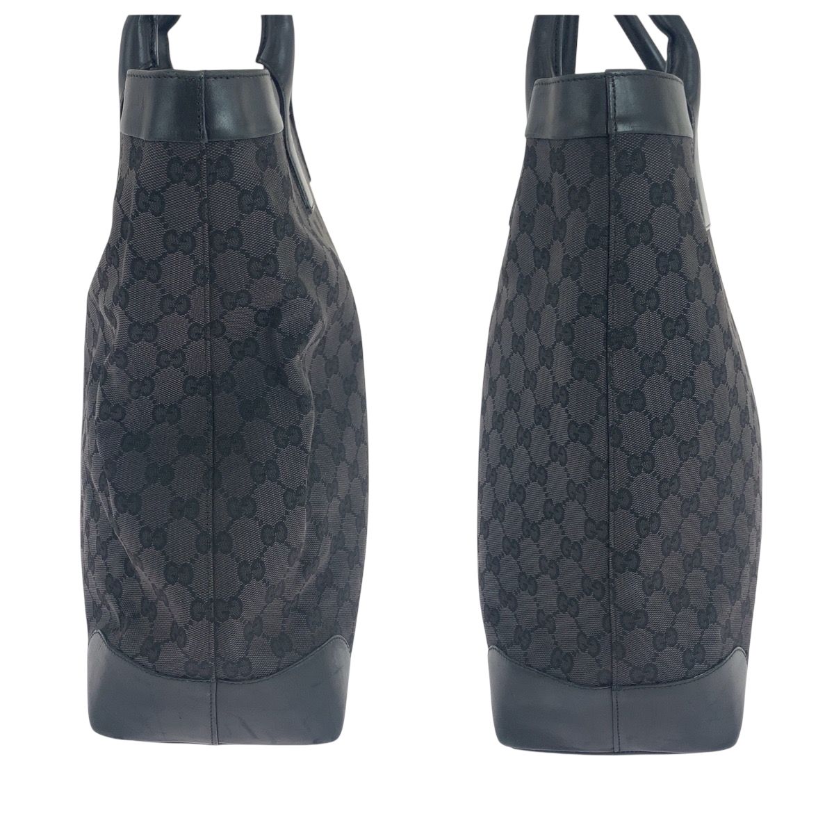 GUCCI グッチ ブラック 黒 シルバー金具 GGキャンバス 002 1141 トート  