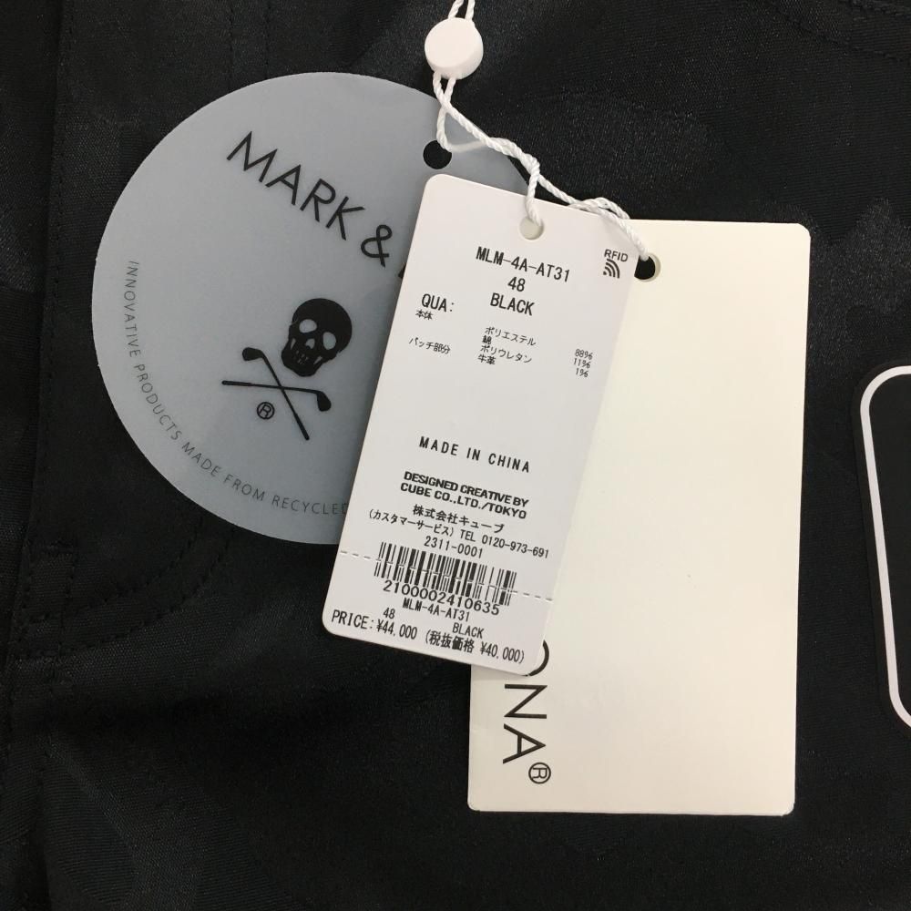 MARK & LONA カモフラージュパンツ スカル 48 BK 新品】マークアンドロナ パンツ 黒 スカル カモフラ織生地 迷彩