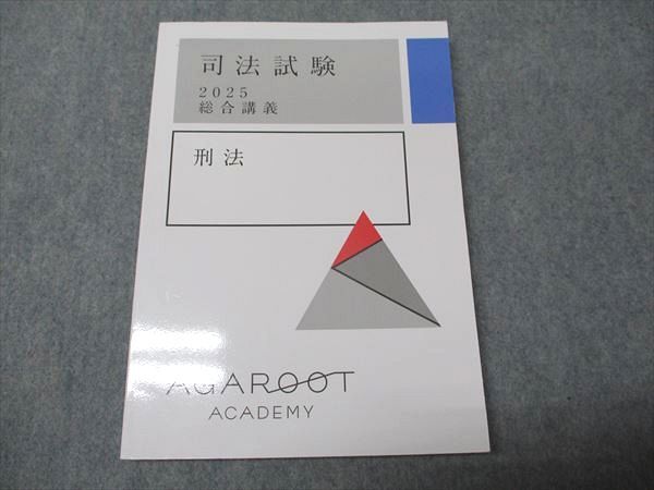 アガルートアカデミー 司法試験 2025 総合講義 刑法 2025年合格