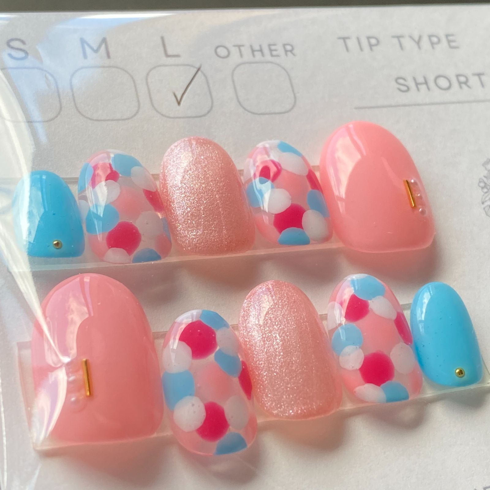 その♥ ネイルチップ ショートオーバル ショートオーバル/120枚セット | ネイルチップ専門店 ネイルマップ