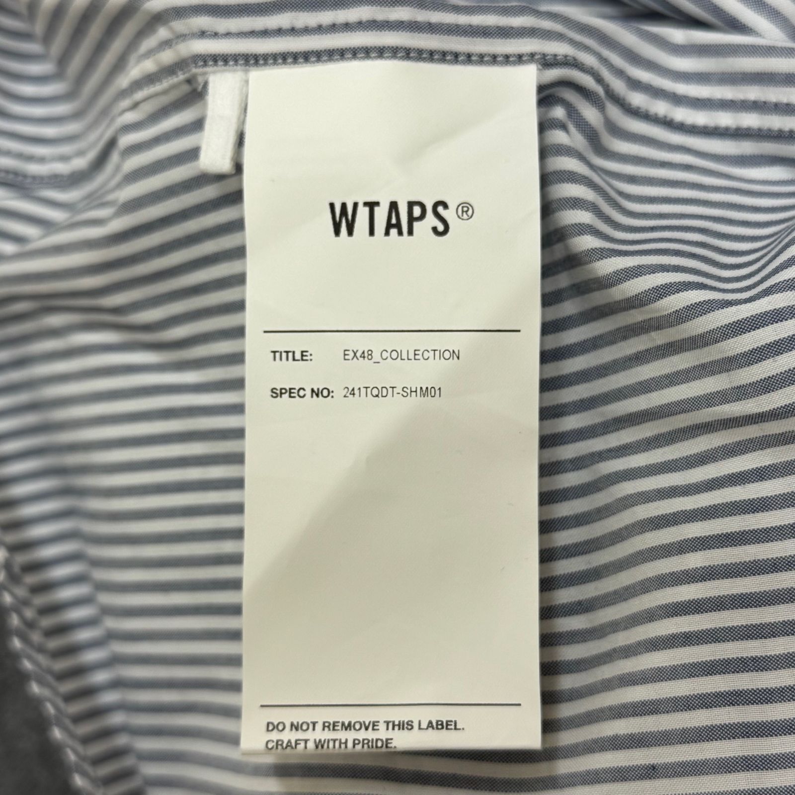 WTAPS 24SS BD 01 / LS / CTPL. Broadcloth. Textile. Coolmax