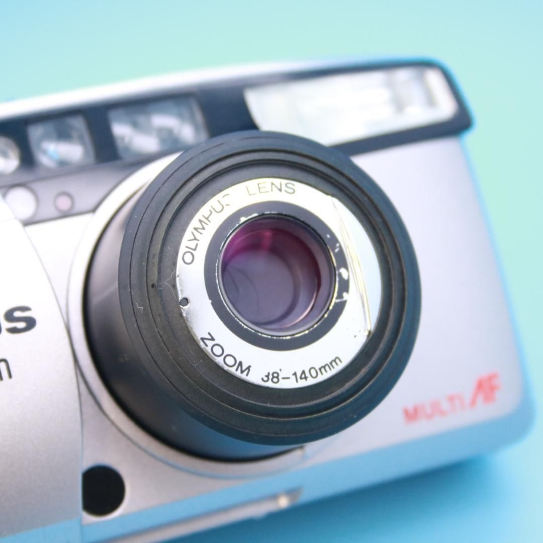 ❁美品❁ かわいいシルバーカメラ◎OLYMPUS SUPERZOOM 140 S フィルム