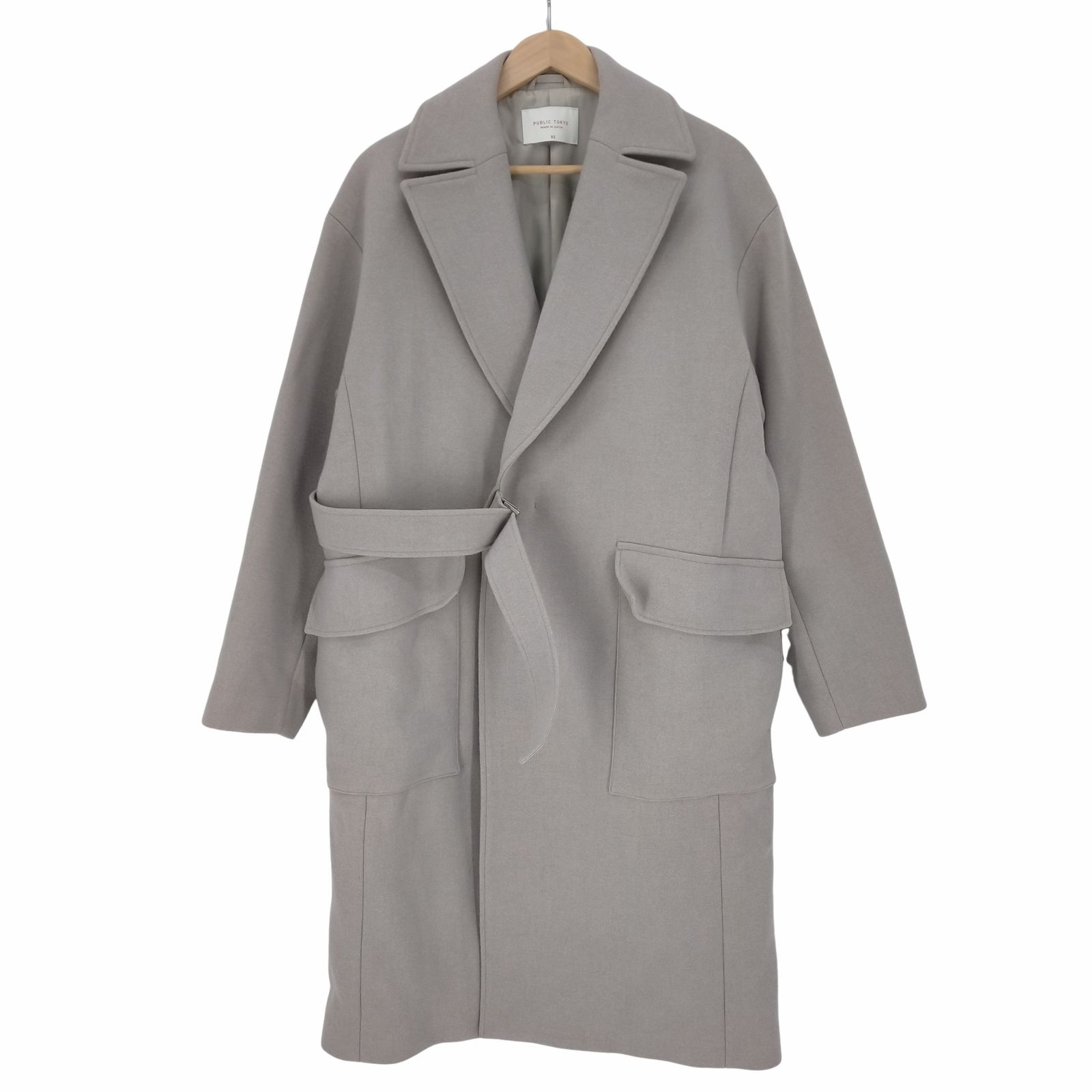 パブリックトウキョウ PUBLIC TOKYO cashmere silk melton coat