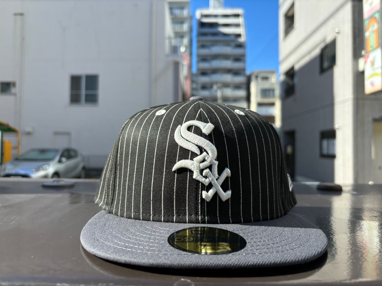 NEW ERA 59FIFTY Pinstripe シカゴ・ホワイトソックス ブラック
