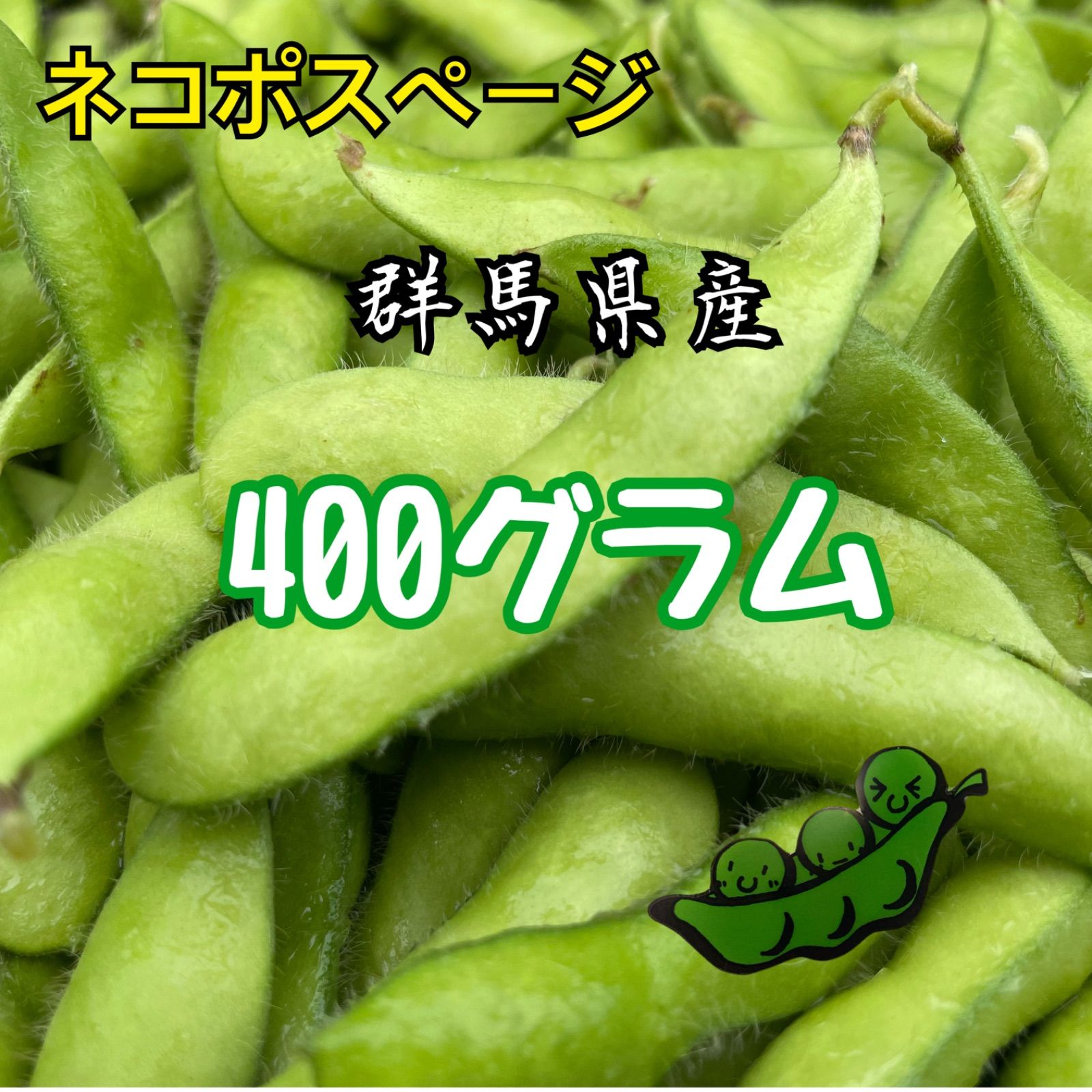 枝豆 【豆王】 400g 群馬県産 ネコポスページ 産地直送 - メルカリ