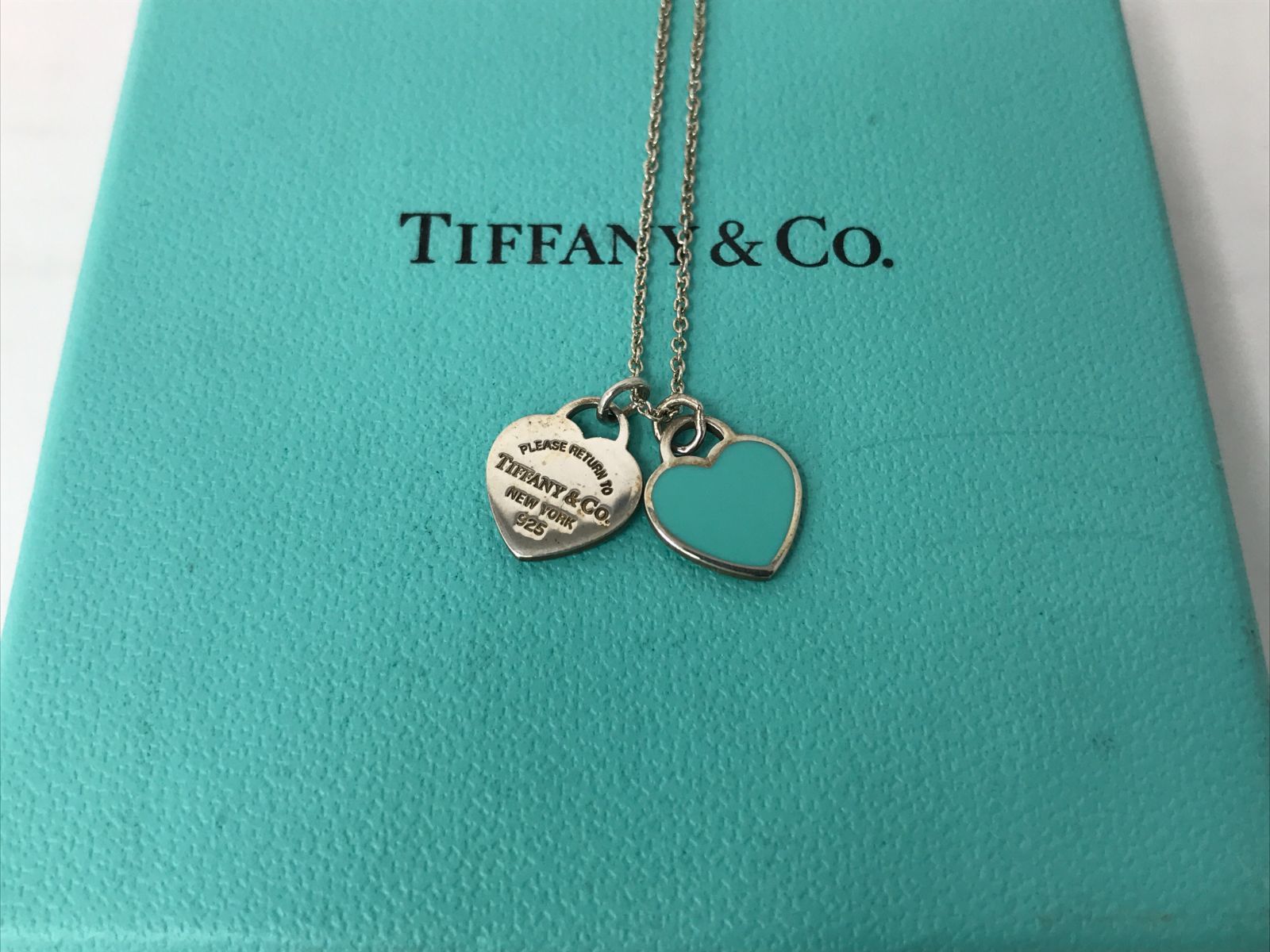 Tiffany & Co. ティファニー ネックレス リターントゥ ブルー ダブル