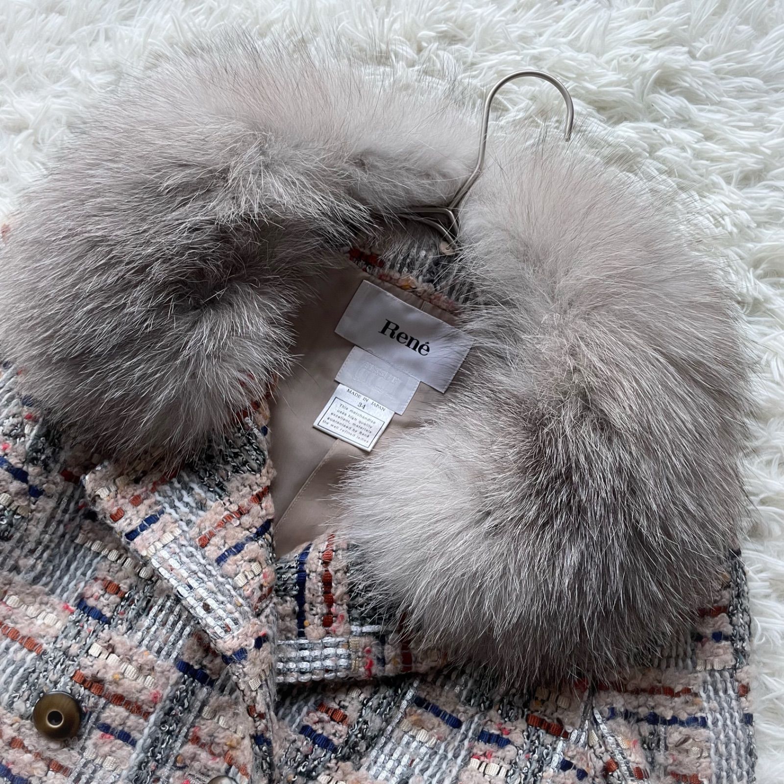 新品同様！Rene ツイード　ジャケット 楽天市場】rene ジャケット ツイードの通販