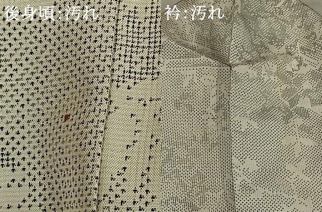 平和屋着物□本場大島紬 白大島 9マルキ 風景文 正絹 逸品 AAAU2097mf  