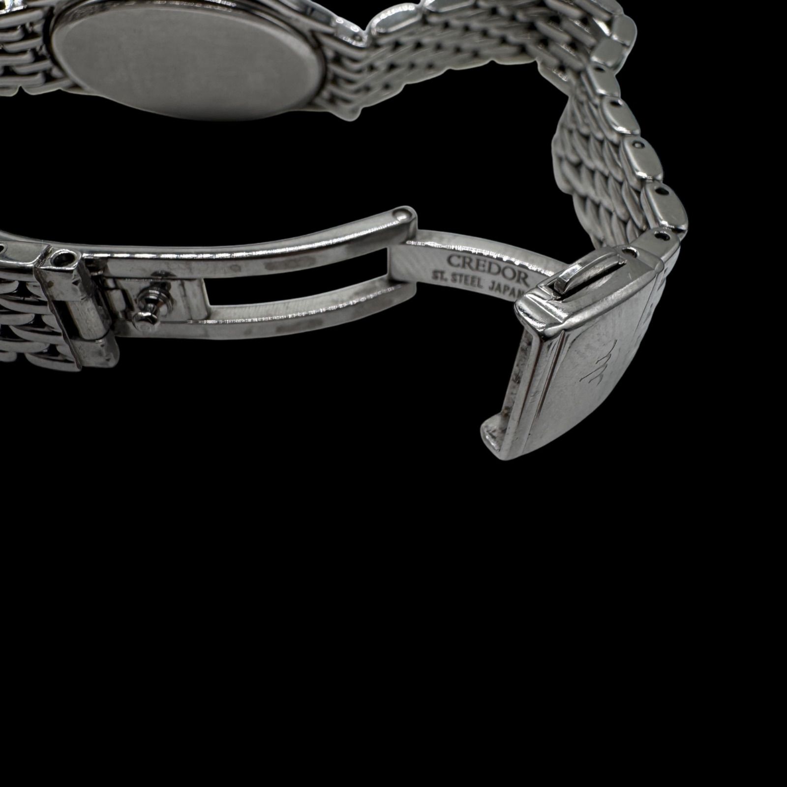 新品電池稼働 美品 CREDOR クレドール シグノ 12Pダイヤモンド