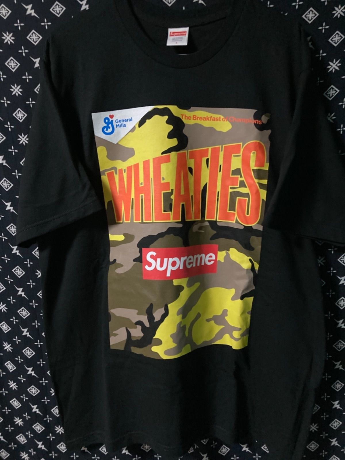 Supreme Wheaties Tee Lサイズ 黒 | hartwellspremium.com