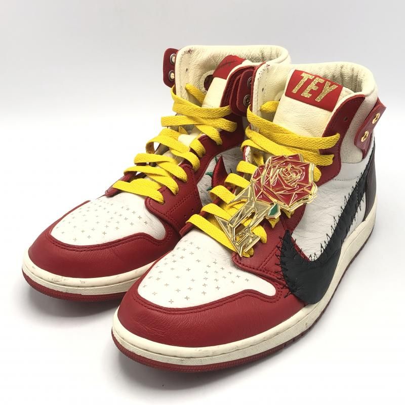 【中古】Teyana Taylor × NIKE Women's Air Jordan 1 High Zoom CMFT 2 Gym Red スニーカー 27.5cm FJ0604-601 レッド ホワイト ブラック ナイキ[10]
