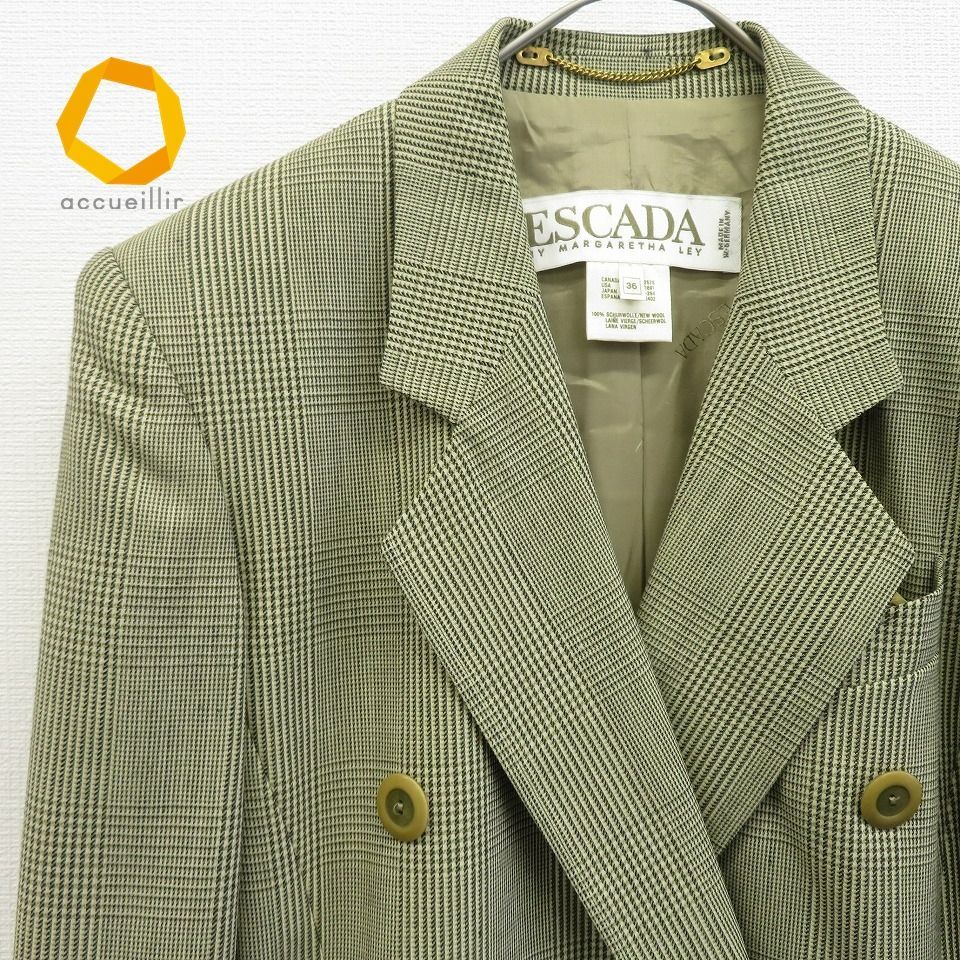 【美品】ESCADA ジャケット　ヴィンテージ　ドイツ製 ドイツ製 エスカーダ ESCADA ヴィンテージ ジャケット テーラード