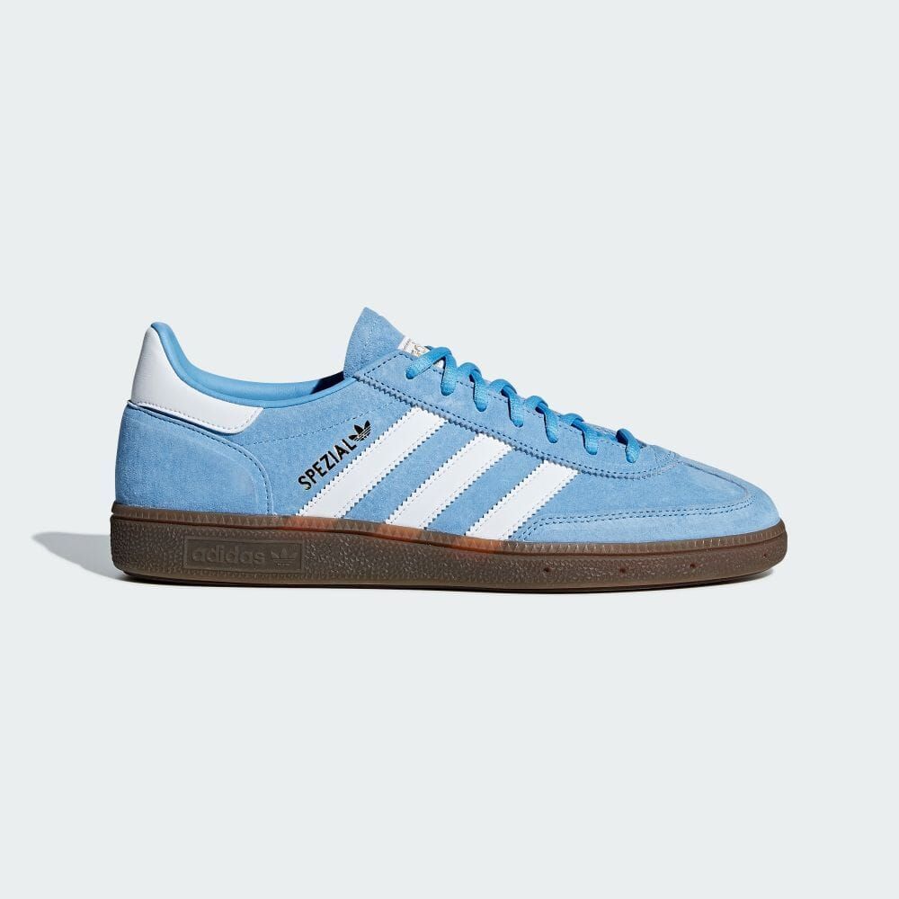 アディダスオリジナルス ハンドボール スペツィアル ストリート メンズ レディーススニーカー 靴 通勤通学 MENS WOMAN BD7632 HANDBALL SPEZIAL SHOES LIGHT BLUE × FOOTWEAR WHITE × GUM